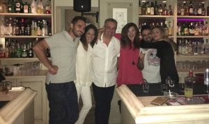 Friendly owners in the Damianos Bar Corfu